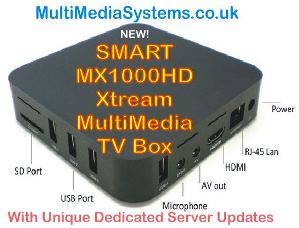 Smart MX1000HD-Xtream HD IPTV Streaming Media TV Box